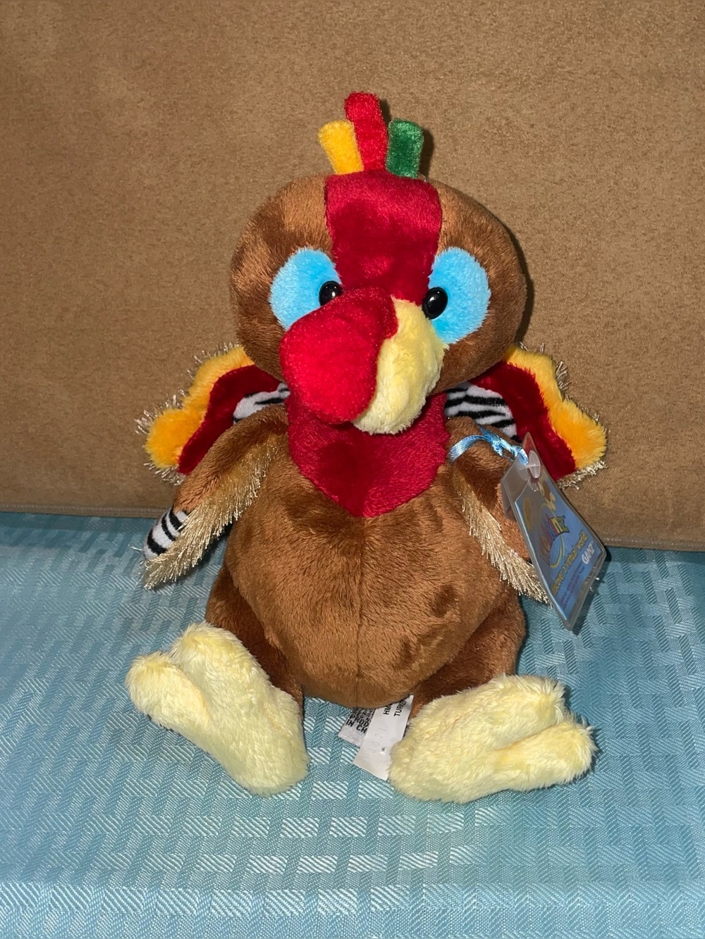Ganz  Webkinz Turkey Plush Stuffed Animal Thanksgiving Plushie  code attached